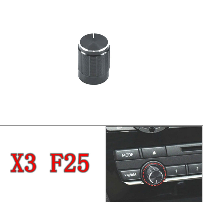 WXZOS Center Dashboard Radio CD Volume Rotary Knob Replace for BMW X3 F25 2011-2017