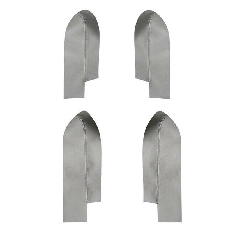 4Pcs Gray Door Armrest Panel Insert Leather Cover for Honda CR-V 2007-2011