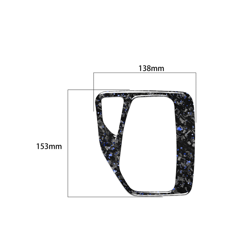 WXZOS Genuine Carbon Fiber Gear Shift Lever Panel Trim for BMW E84 X1 2011-2015
