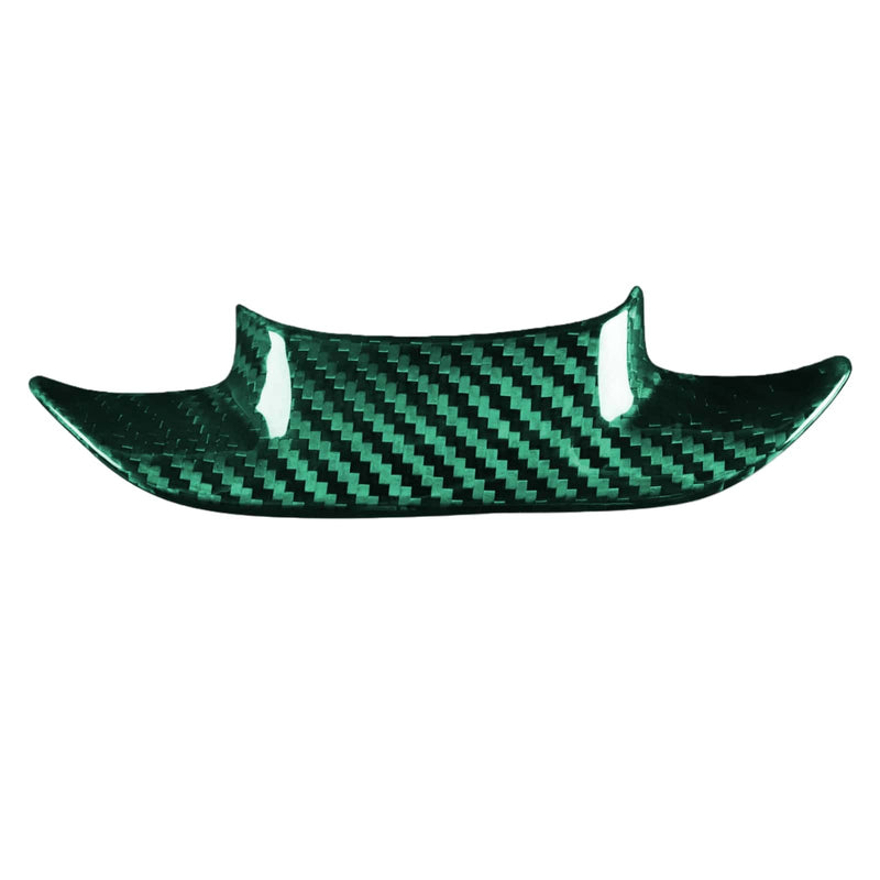 WXZOS 1SET Genuine Carbon Fiber Steering Wheel Trim for Chevrolet Corvette C7 2014-19