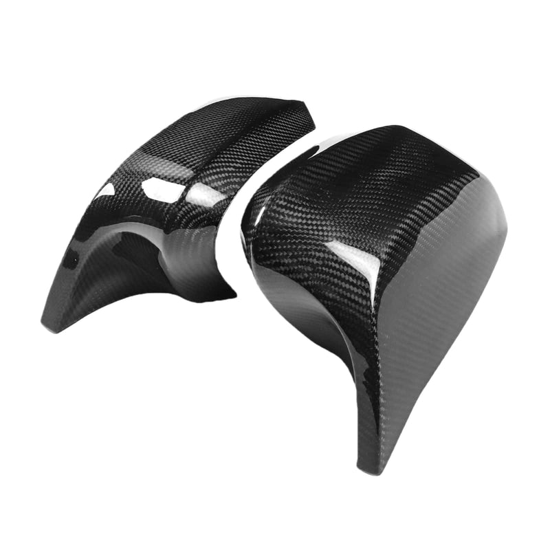 WXZOS Dry Carbon Fiber Side Wing Mirror Cover Trim for Chevrolet Corvette C8 2022-2024