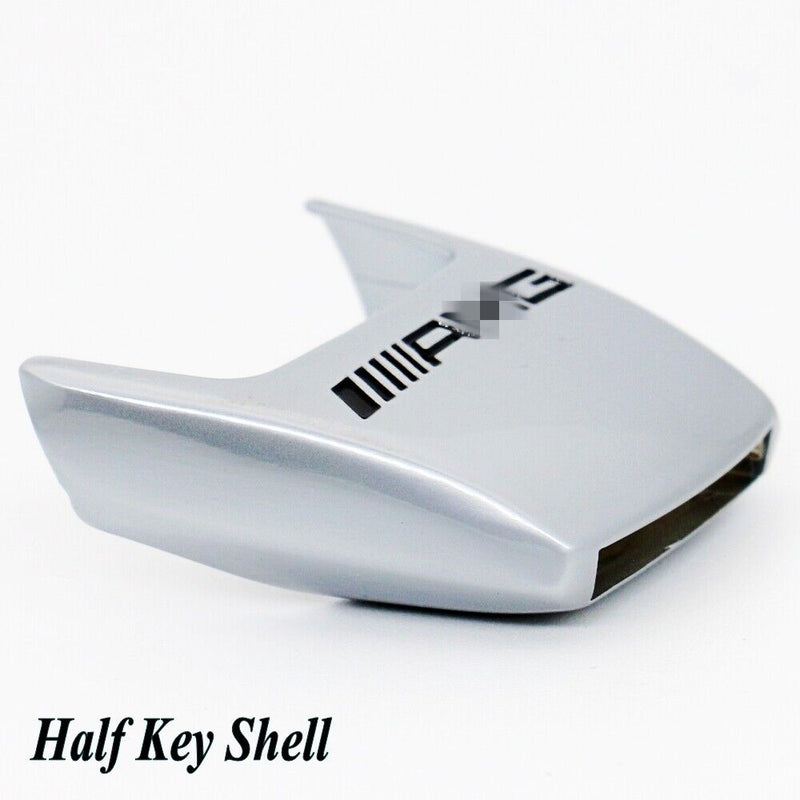 Alloy Remote Smart Key Shell Case For Benz S E Class 2016-2018 Silver