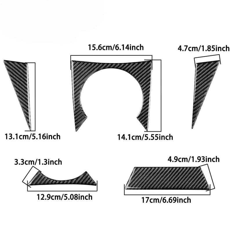 WXZOS Carbon Fiber Fuel Tank Cap Panel Trim for BMW C400GT 2021-2023