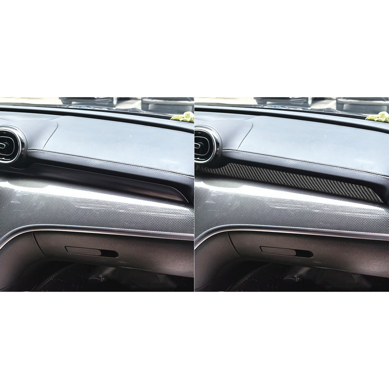 WXZOS Genuine Carbon Fiber ‌Passenger Side Dash Trim for Benz W206 C-class 2022-2024