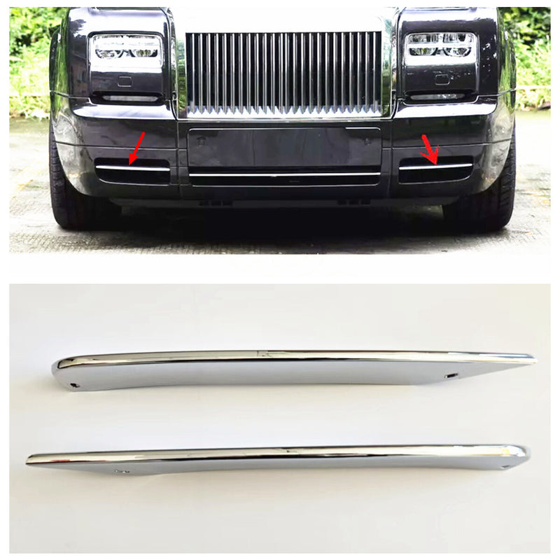WXZOS Chrome Front Bumper Moulding Trim for Rolls-Royce Phantom 2013-2016