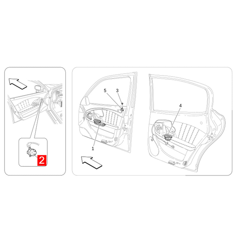 WXZOS Rear-View Wing Mirror Control Switch Cover for Maserati Quattroporte 2004-2012