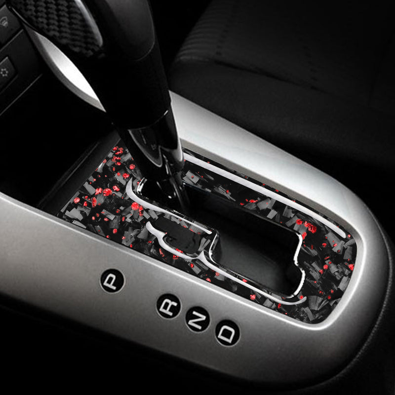 WXZOS Genuine Carbon Fiber Gear Shift Lever Panel Trim for Chevrolet Cruze 2009-2015