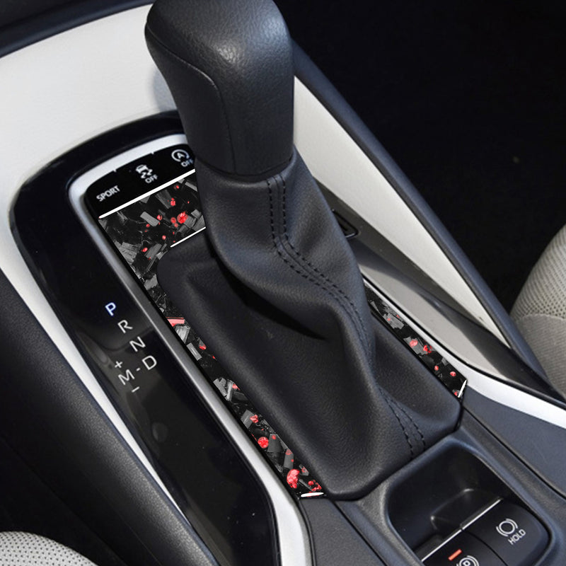 WXZOS Genuine Carbon Fiber Gear Shift Lever Panel Trim for Toyota Corolla 2019-2020