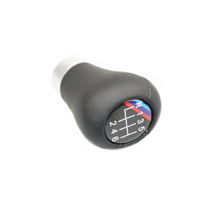 Manual Leather 6 Speed Gear Shift Knob Head for BMW 3' E46 5' E60 E61 6' E63 E64