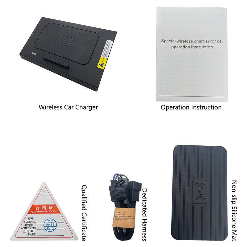 WXZOS Center Console Phone Wireless Fast Charging Pad for Hyundai Elantra 2016-2020