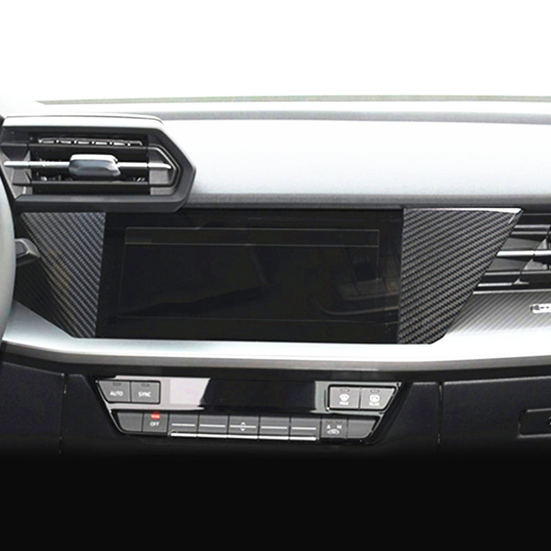 WXZOS Genuine Carbon Fiber Center Console Dashboard Trim for Audi A3 S3 RS3 2021-2023