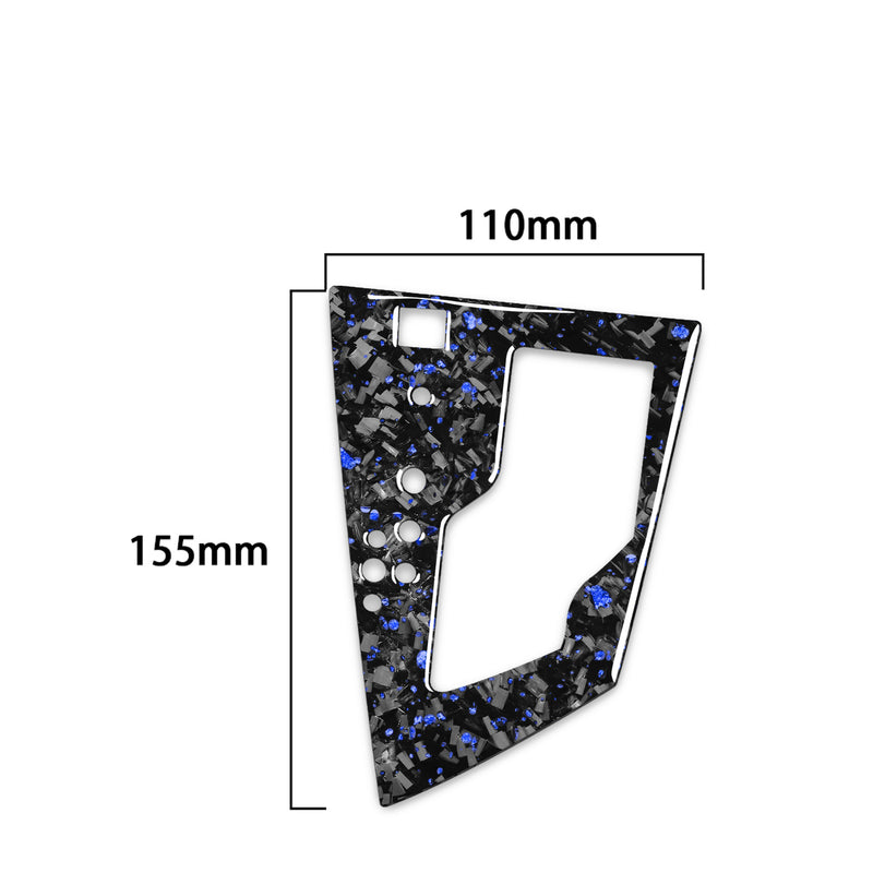 WXZOS Genuine Carbon Fiber Gear Shift Knob Lever Panel Trim for Toyota Corolla 2014-18