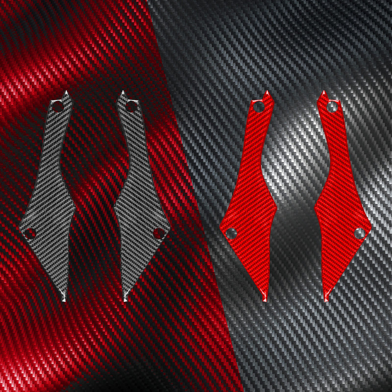 WXZOS Genuine Carbon Fiber Rear Door Frame Trim for Chevrolet Corvette C8 2020-2024