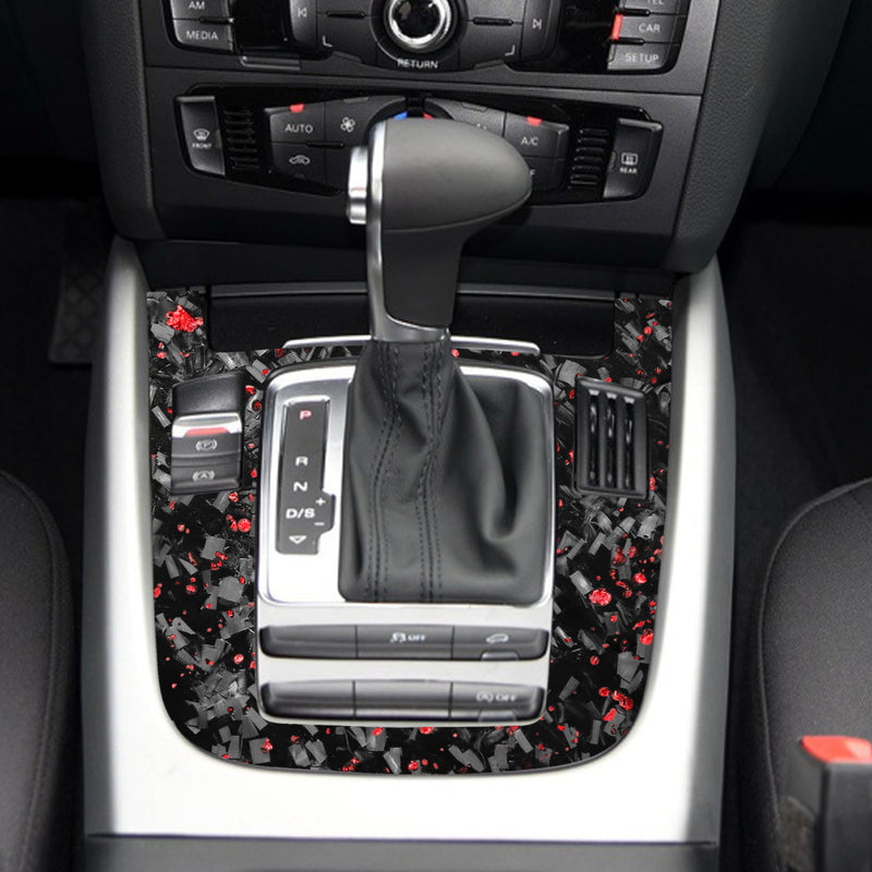 WXZOS Genuine Carbon Fiber Gear Shift Lever Panel Trim for Audi A5 S5 RS5 2013-2016