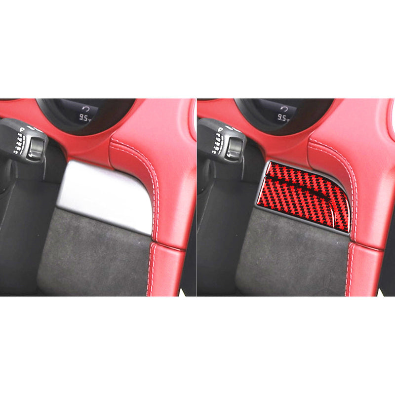 WXZOS Carbon Fiber Driver Side Dashboard Trim for Porsche 718 Cayman 982 2017-2025