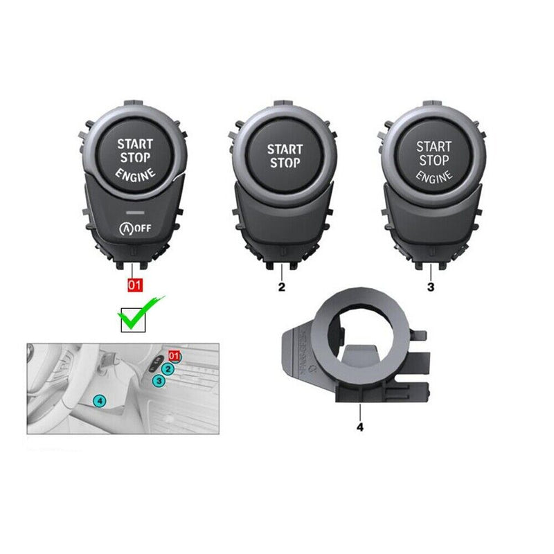 Bouton rouge interrupteur allumage moteur Start Stop pour BMW X3M F97 X4M F98...