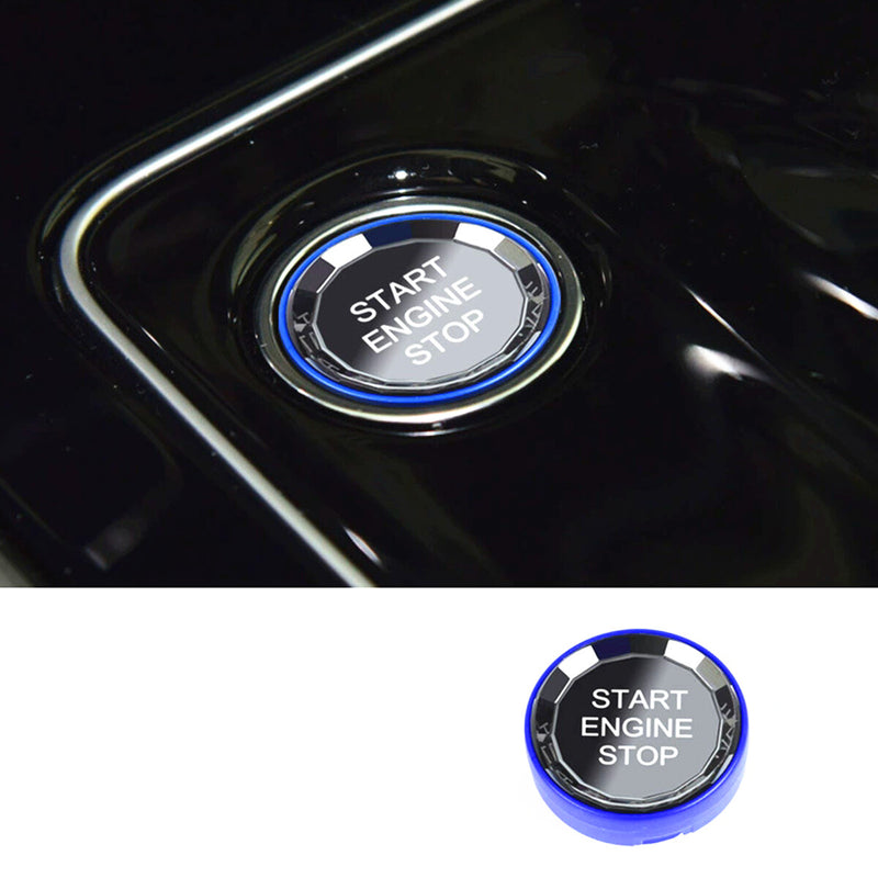 WXZOS Crystal Start Stop Ignition Switch Button Cover for Jaguar F-Pace XF XE 2020-25