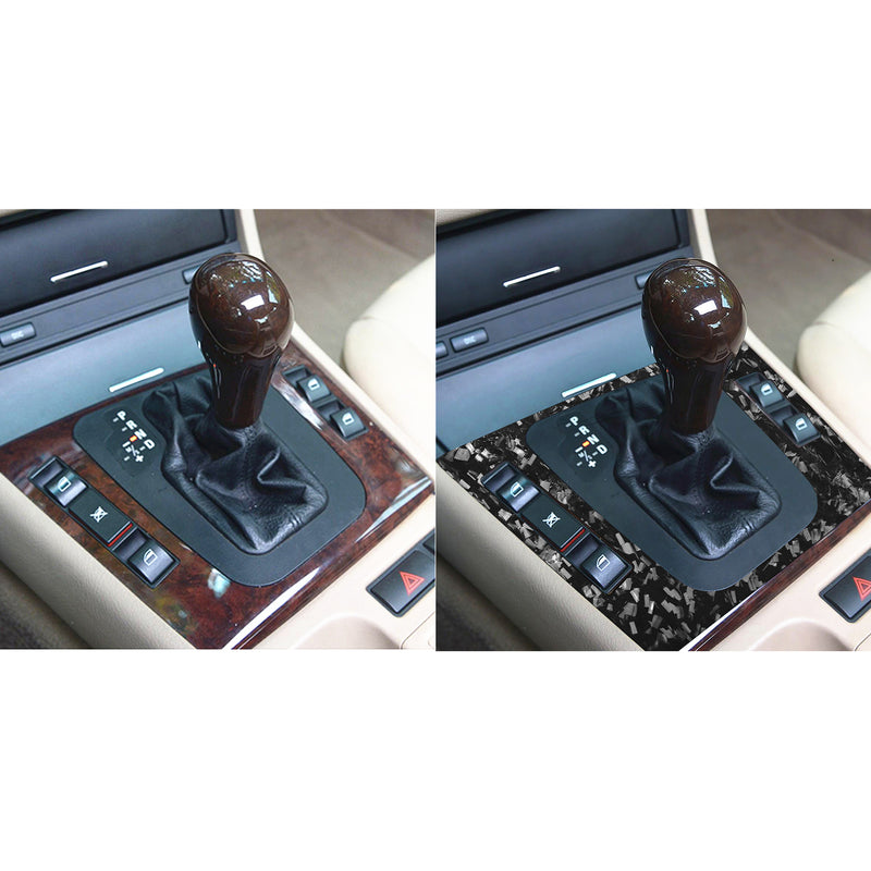 WXZOS Genuine Carbon Fiber Gear Shift Lever Panel Trim for BMW E46 3series 1998-2005