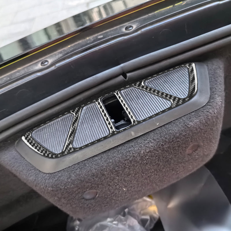 WXZOS Genuine Carbon Fiber Trunk Liner Clip Trim for Chevrolet Corvette C8 2020-2024