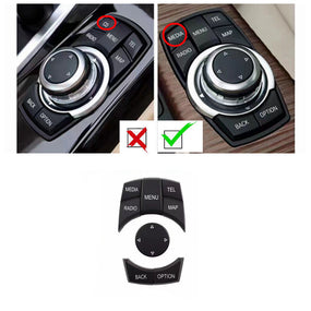 7 Button IDrive MultiMedia Switch Button Repair Kit for BMW X5 F15 X6 2014-2016