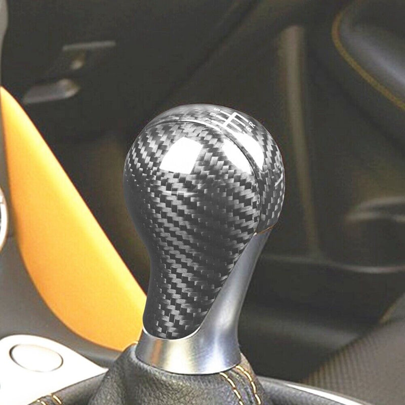 Genuine Carbon Fiber Gear Shift Knob Handle Cover Fit for Nissan 370Z 2009-2018