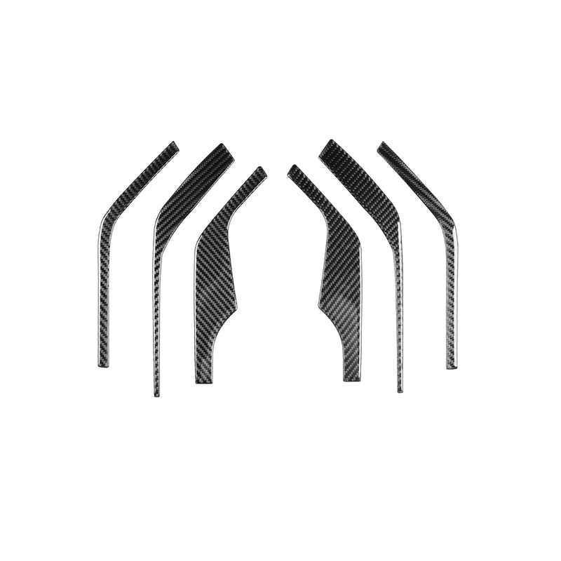 WXZOS Genuine Carbon Fiber A-Pillar Speaker Trim for Chevrolet Corvette C8 2020-2024