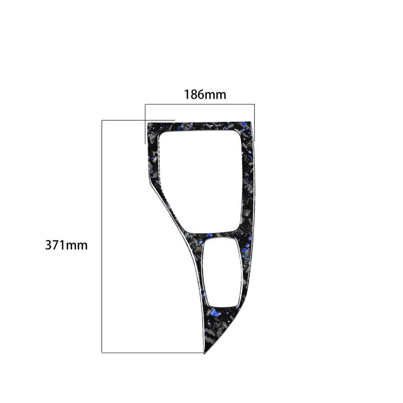 WXZOS Genuine Carbon Fiber Gear Shift Lever Panel Trim for BMW E84 X1 2011-2015