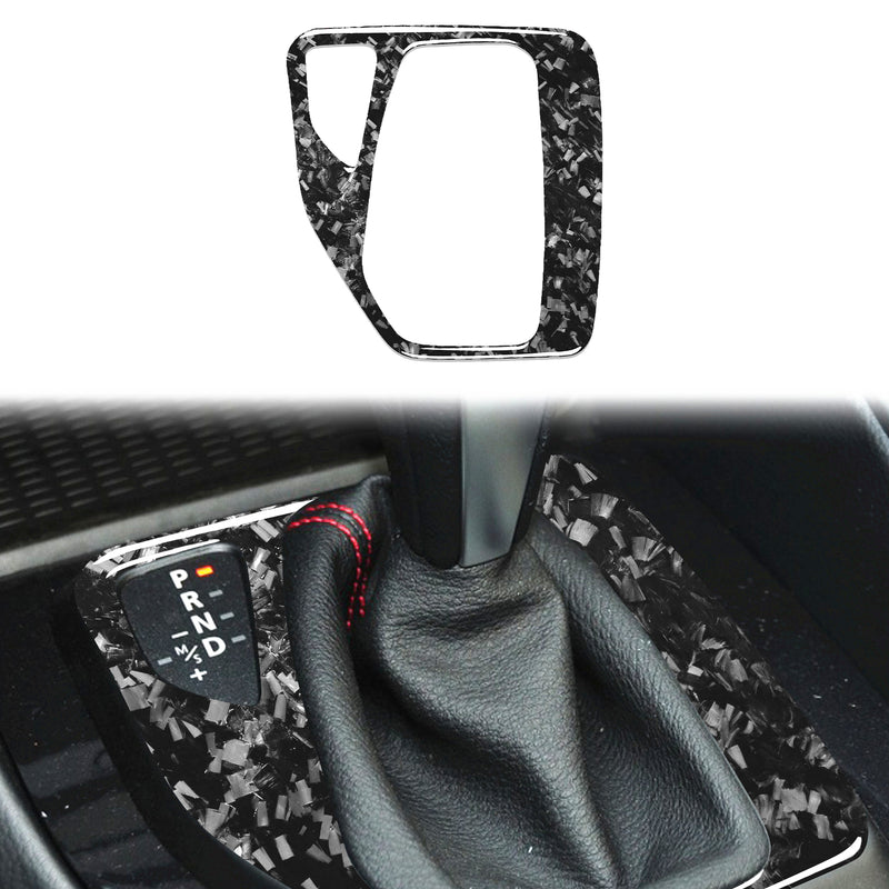 WXZOS Genuine Carbon Fiber Gear Shift Lever Panel Trim for BMW E84 X1 2011-2015