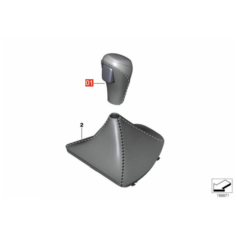 WXZOS Automatic Gear Shift Knob Lever for BMW X5 E53 1999-2006 X3 E83 2003-2010