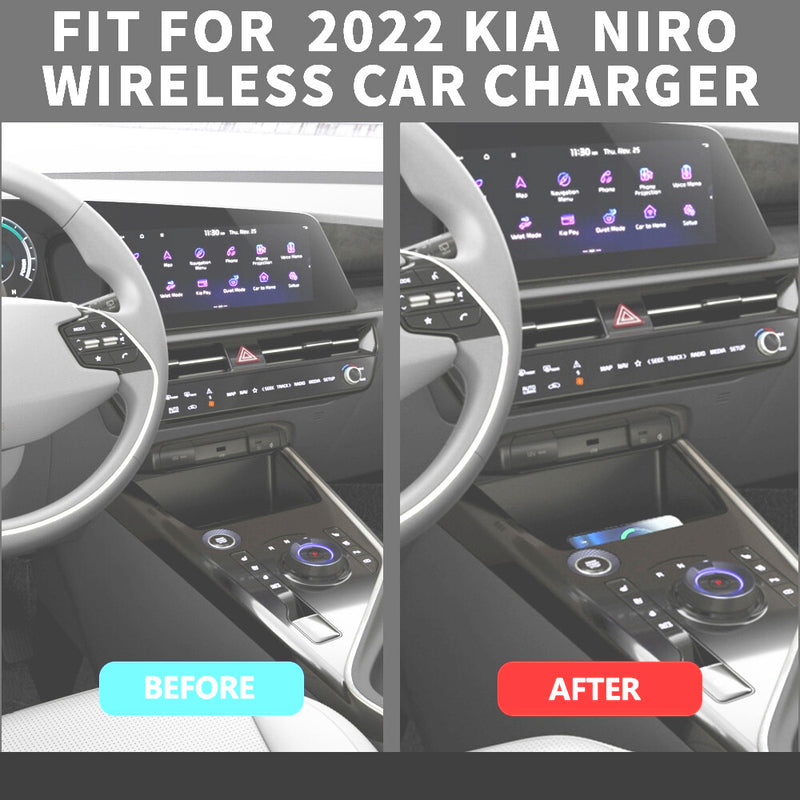 WXZOS Center Console Phone Wireless Fast Charging Pad for Kia Niro 2022