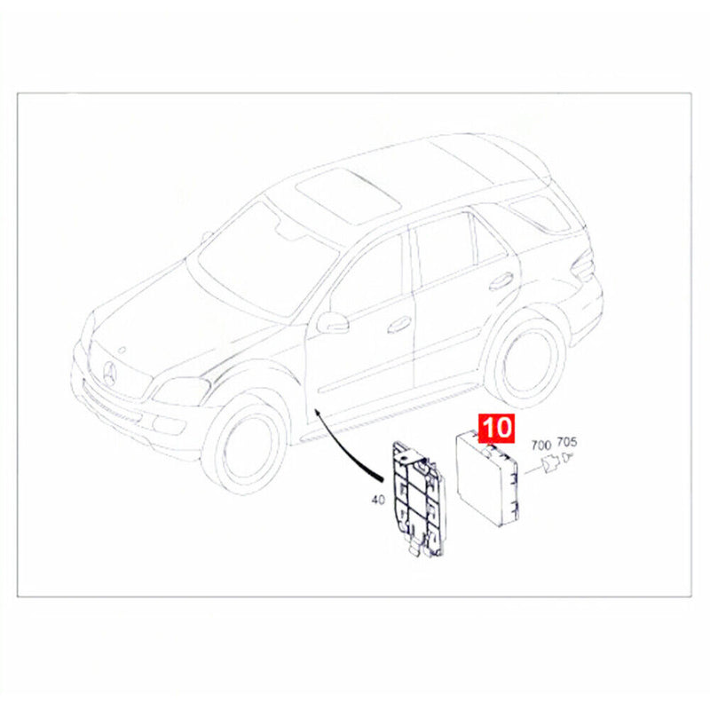 Central Gateway Computer Control Module for Benz X164 W164 V251 A1645402601
