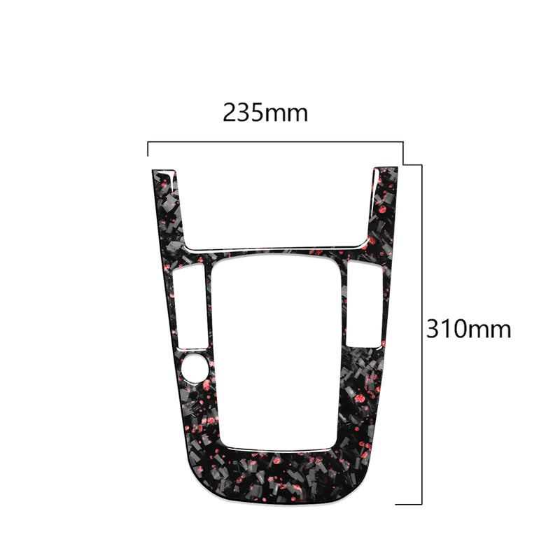 WXZOS Genuine Carbon Fiber Gear Shift Lever Panel Trim for Audi A4 B8 S4 RS4 2009-2012