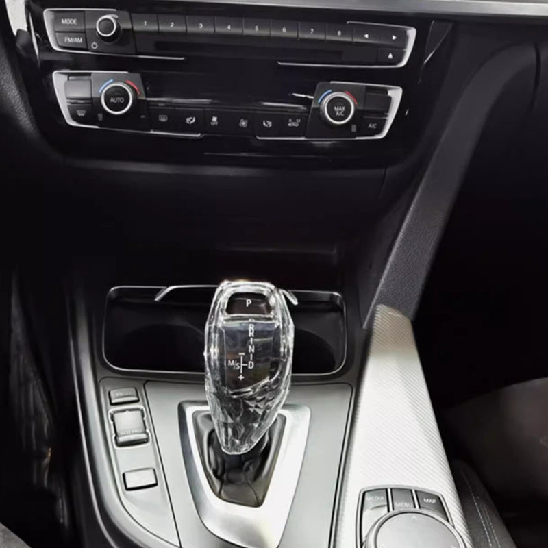 WXZOS Rock Crystal Gear Shift Knob Lever Cover for BMW 7series F01 F02 F04 2009-2015