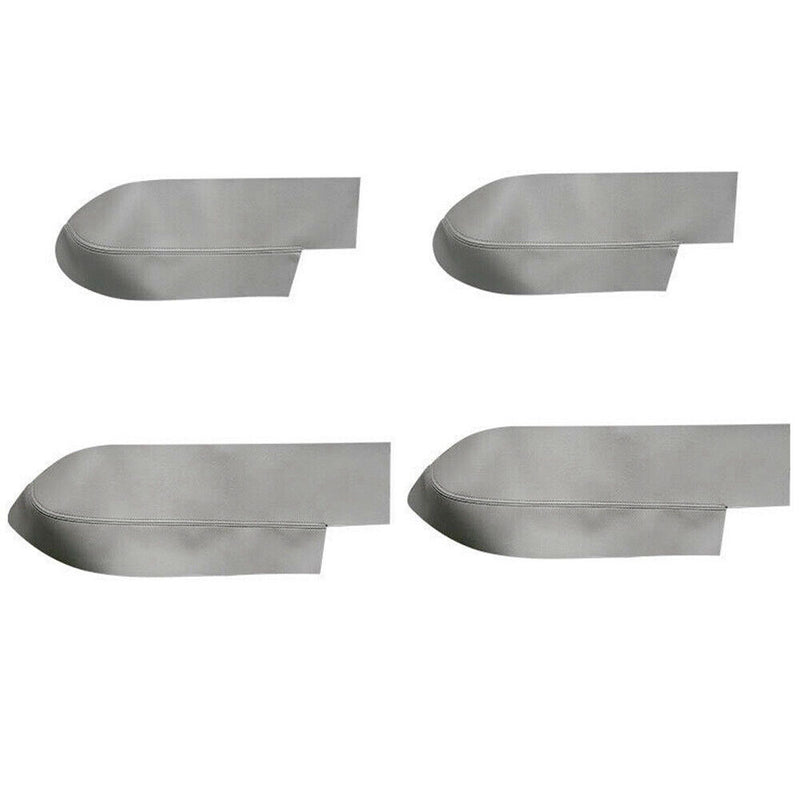 4Pcs Gray Door Armrest Panel Insert Leather Cover for Honda CR-V 2007-2011