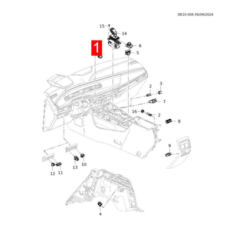 WXZOS Engine Ignition Start-Stop Switch Button for Chevrolet Tahoe 2020-2023