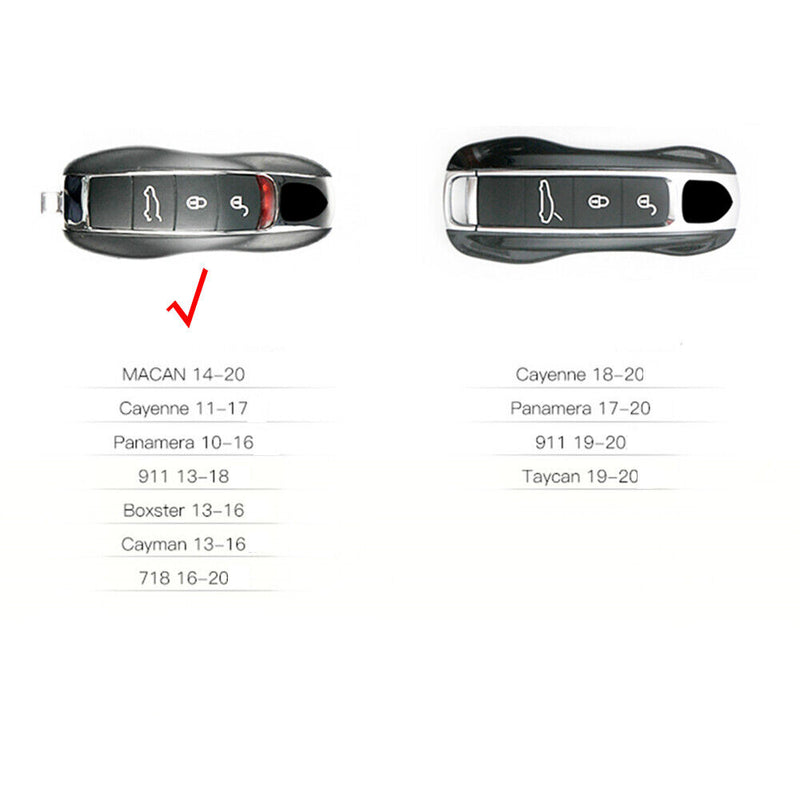 Remote Key Case Fob Cover For Porsche Cayenne Panamera Macan Cayman Boxster 911