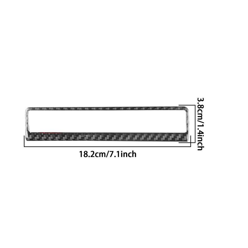 WXZOS Genuine Carbon Fiber Hazard Light Switch Trim for Chevrolet Corvette C8 2020-24