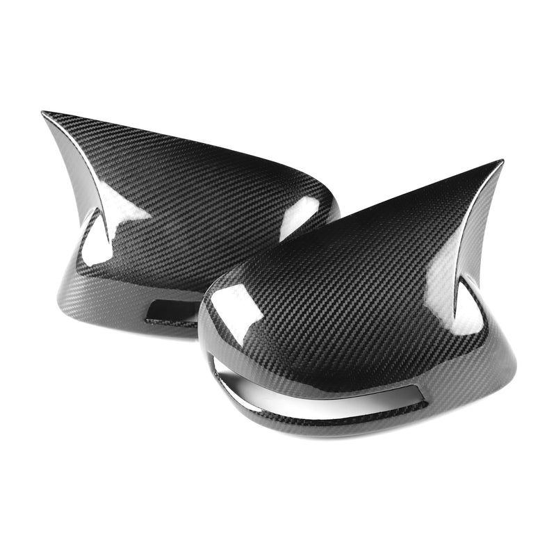WXZOS Genuine Carbon Fiber Wing Mirror Trim for Honda Civic 2012-2015