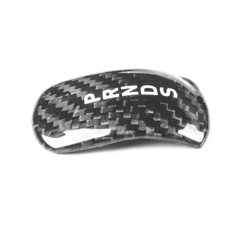 Sale Black Carbon Fiber Gear Shift Knob Panel Trim for Ford Mustang 2014-2018