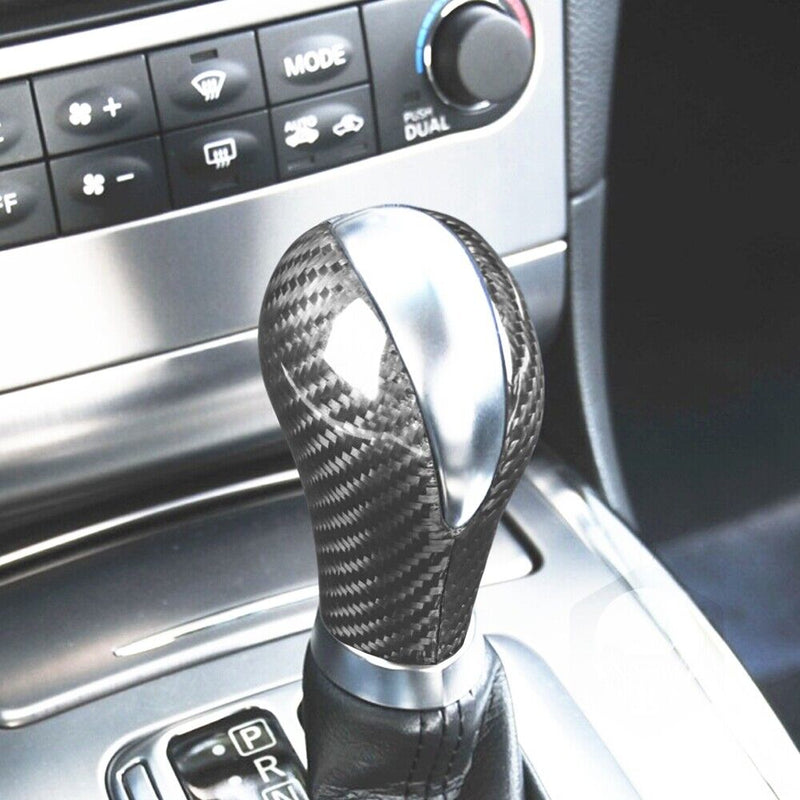 Genuine Carbon Fiber Gear Shift Knob Cover Fit for INFINITI G35 2007-2008