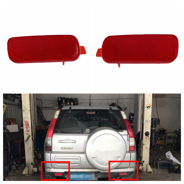 33555S9A003 Rear Left&Right Bumper Cover Reflector For Honda 01-07 CRV