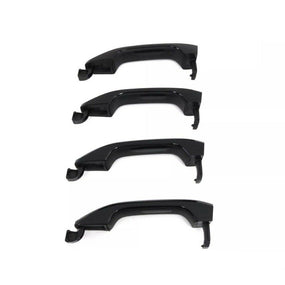 Black 4Pcs Exterior Door Handles 23236150 For 2014-2018 Silverado Sierra GM