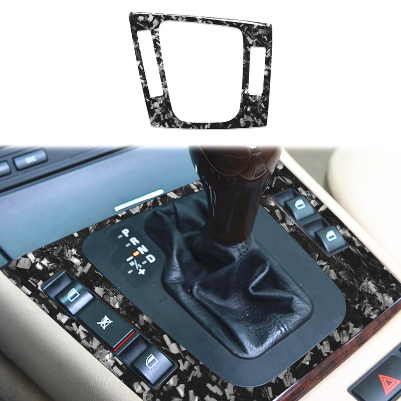 WXZOS Genuine Carbon Fiber Gear Shift Lever Panel Trim for BMW E46 3series 1998-2005