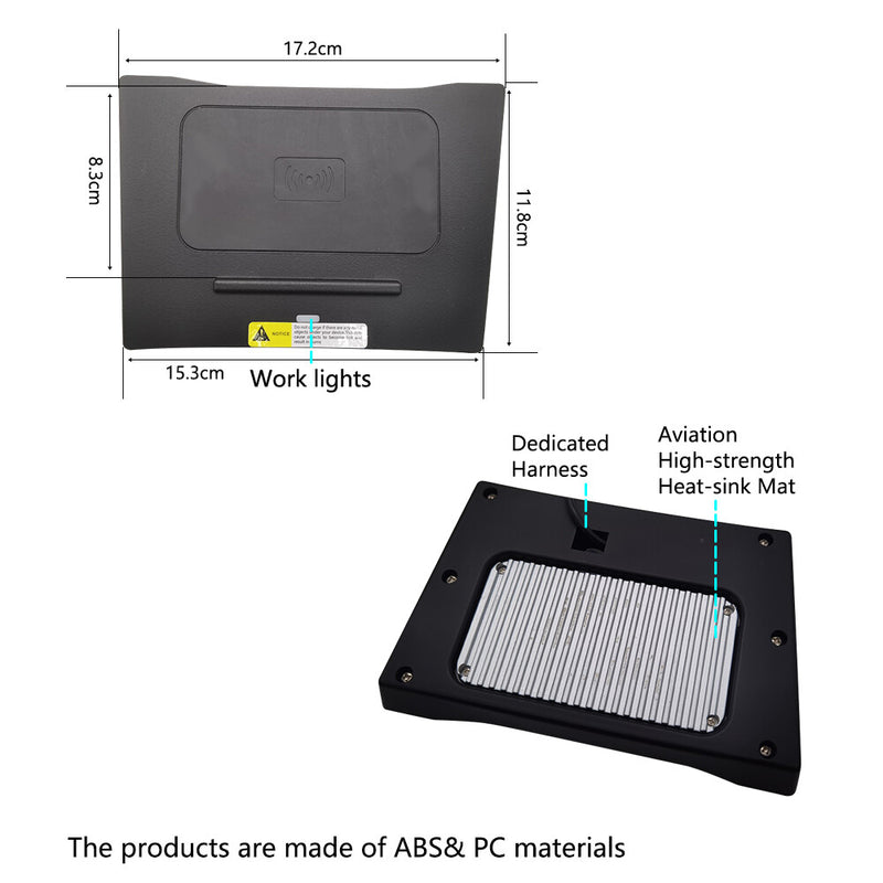 WXZOS Center Console Phone Wireless Fast Charging Pad for Hyundai ix25 2015-2019