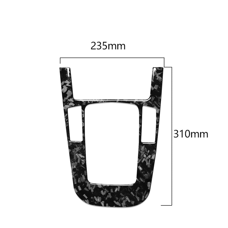 WXZOS Genuine Carbon Fiber Gear Shift Lever Panel Trim for Audi A4 B8 S4 RS4 2009-2012