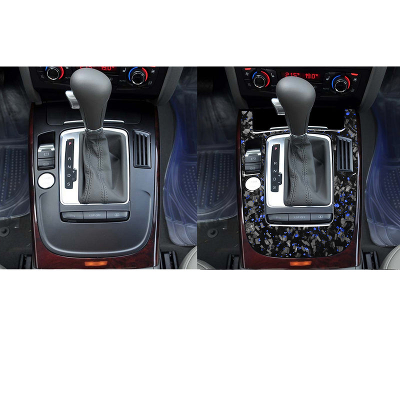 WXZOS Genuine Carbon Fiber Gear Shift Lever Panel Trim for Audi Q5 SQ5 2009-2012
