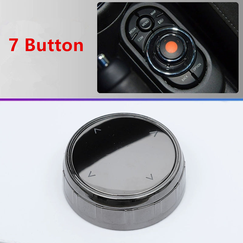 WXZOS ABS Ceramic IDRIVE Multimedia Button Knob Cover for Mini F54 F55 F60 F56 2016-21