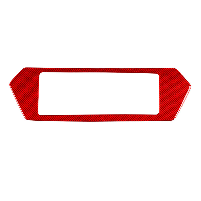 WXZOS Genuine Carbon Fiber Rear License Plate Trim for Chevrolet Corvette C8 2020-24
