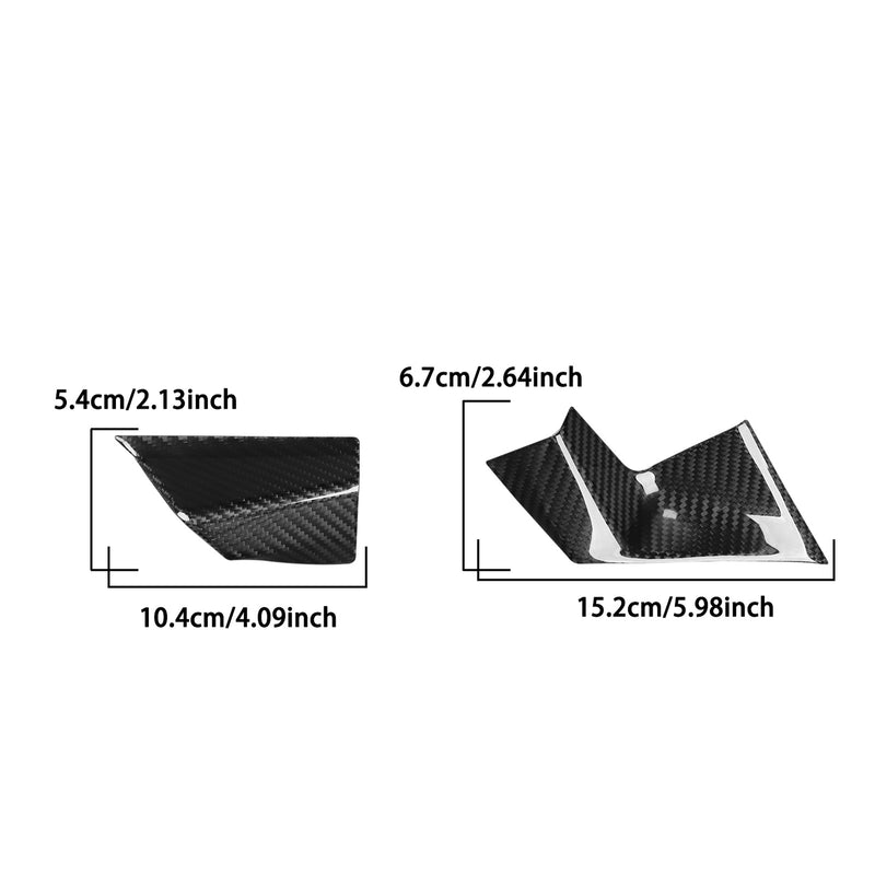 WXZOS Genuine Carbon Fiber Dashboard LCD Screen Trim for BMW 3Series G20 G21 2023-2025