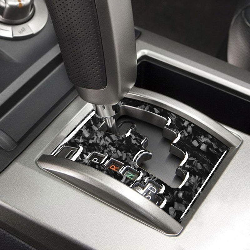 WXZOS Genuine Carbon Fiber Gear Shift Lever Panel Trim for Toyota 4Runner 2010-2020